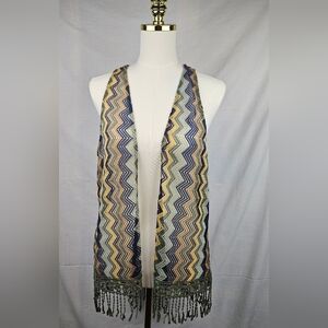 Almost Famous Womens Vest Sz Xl Boho Hippie Peasant Cottagecore‎
